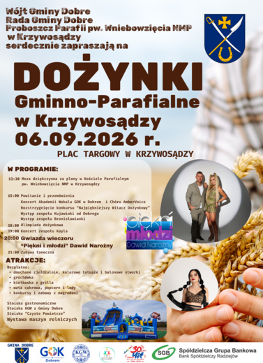 Dożynki Gminno-Parafialne w Krzywosądzy