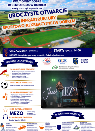 Uroczyste otwarcie infrastruktury sportowo-rekreacyjnej