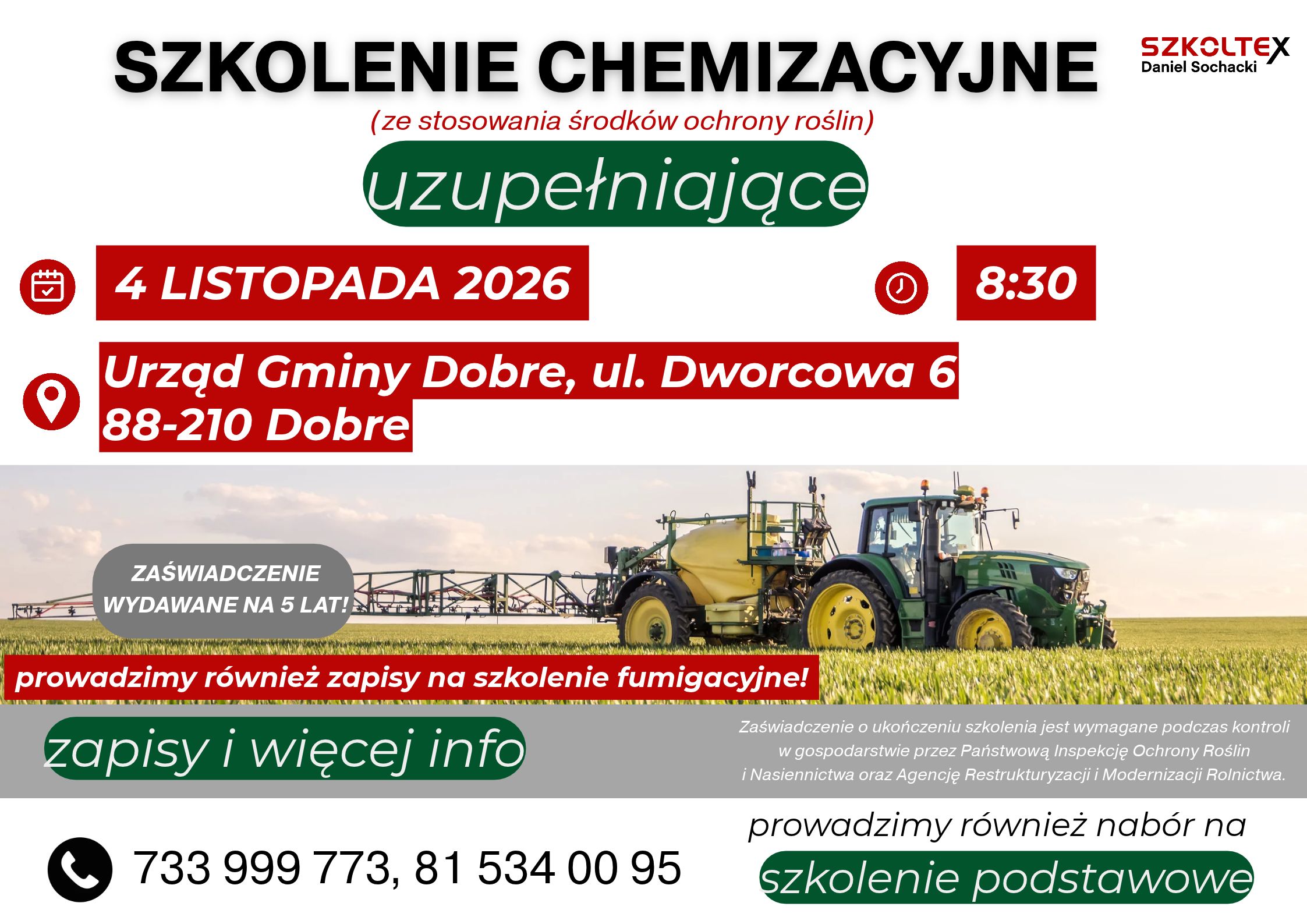 Szkolenie chemizacyjne