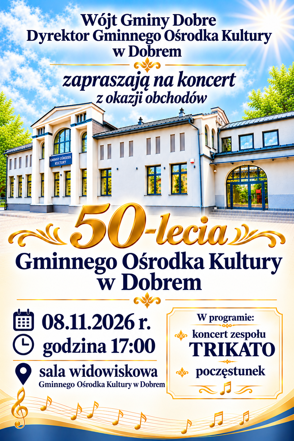 Zaproszenie 50-lecie GOK