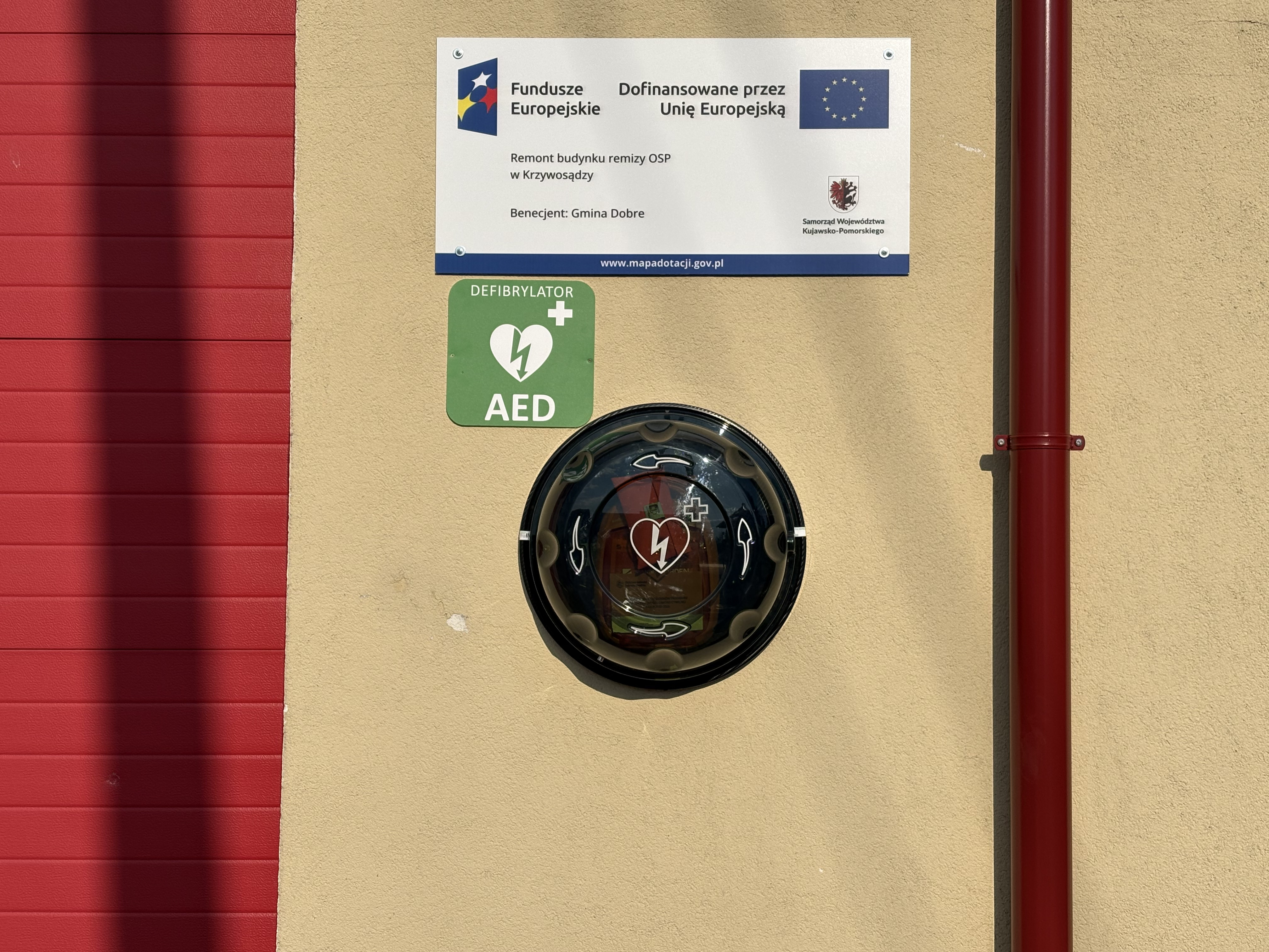 Defibrylator AED w&nbsp;OSP Krzywosądz