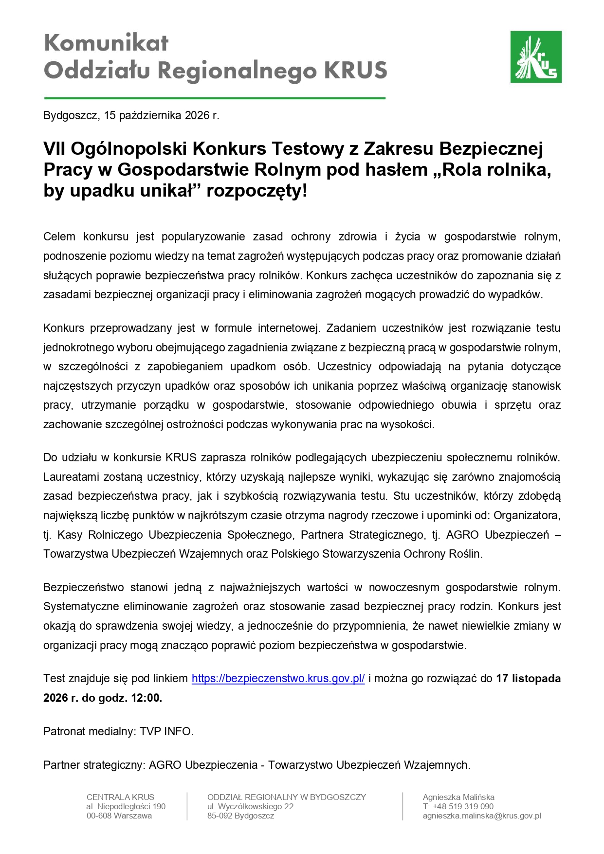 KRUS Konkurs