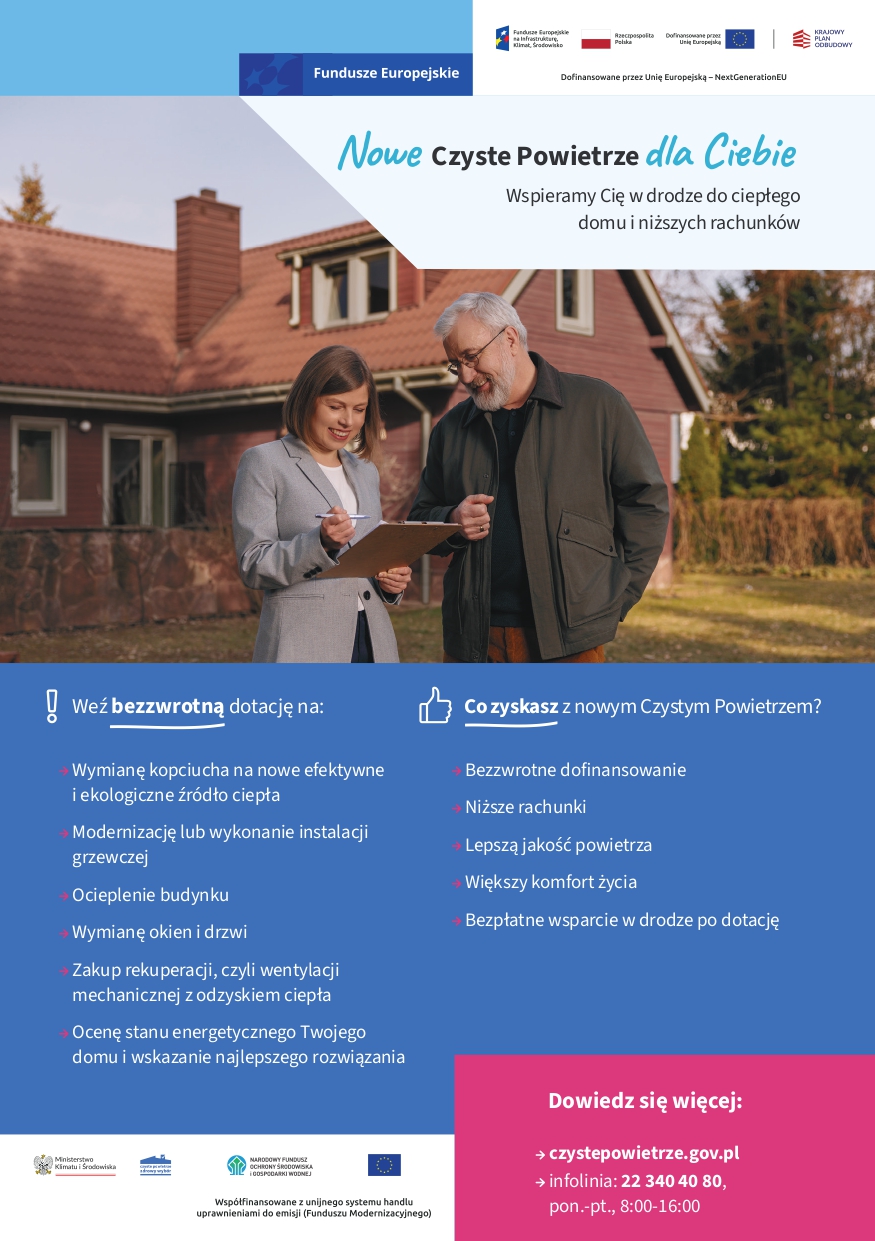 Nowe Czyste Powietrze - ulotka