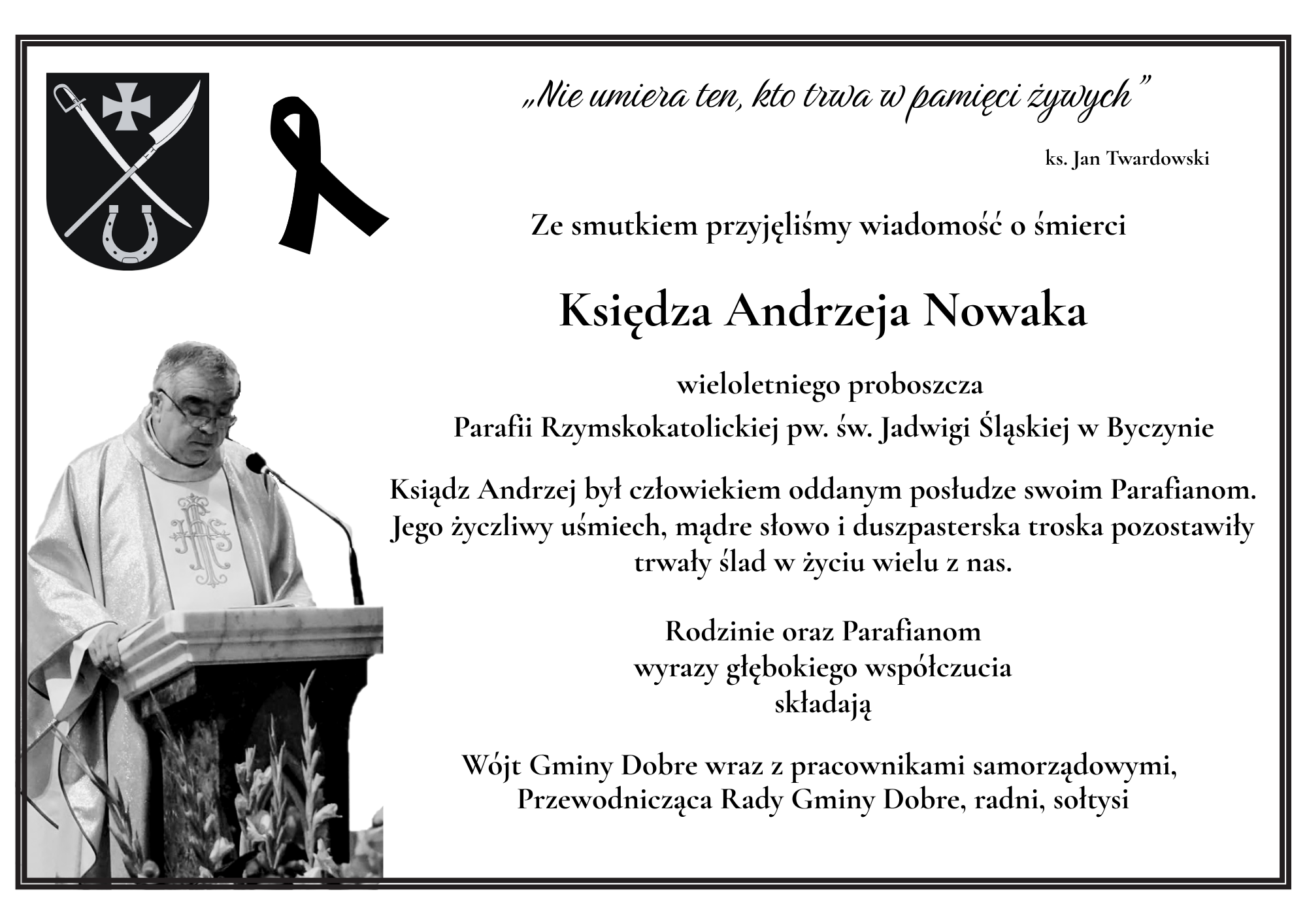 Nekrolog - ks. Andrzej Nowak