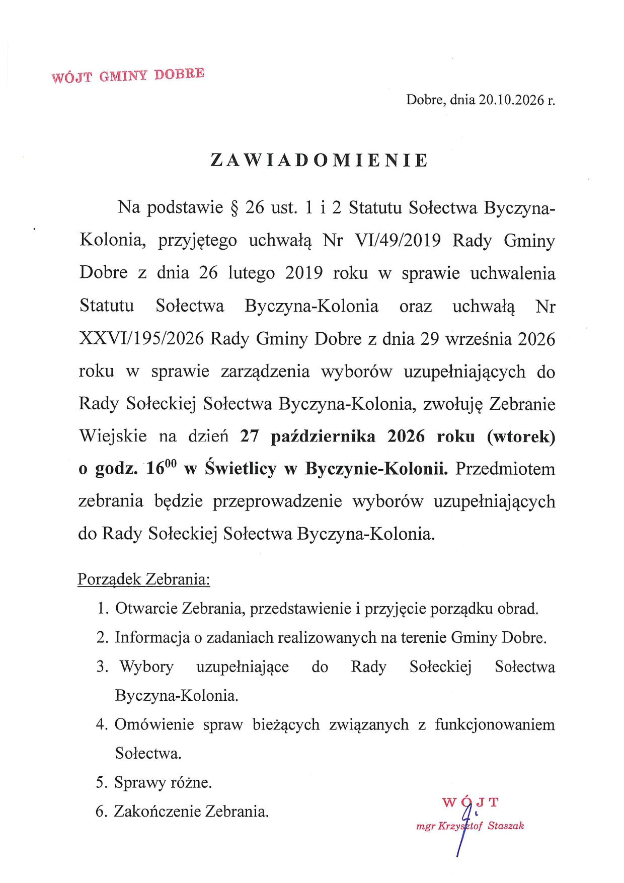 Zawiadomienie