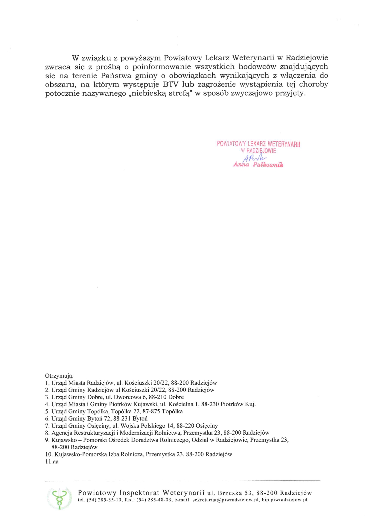 Informacja dla hodowc&oacute;w bydła