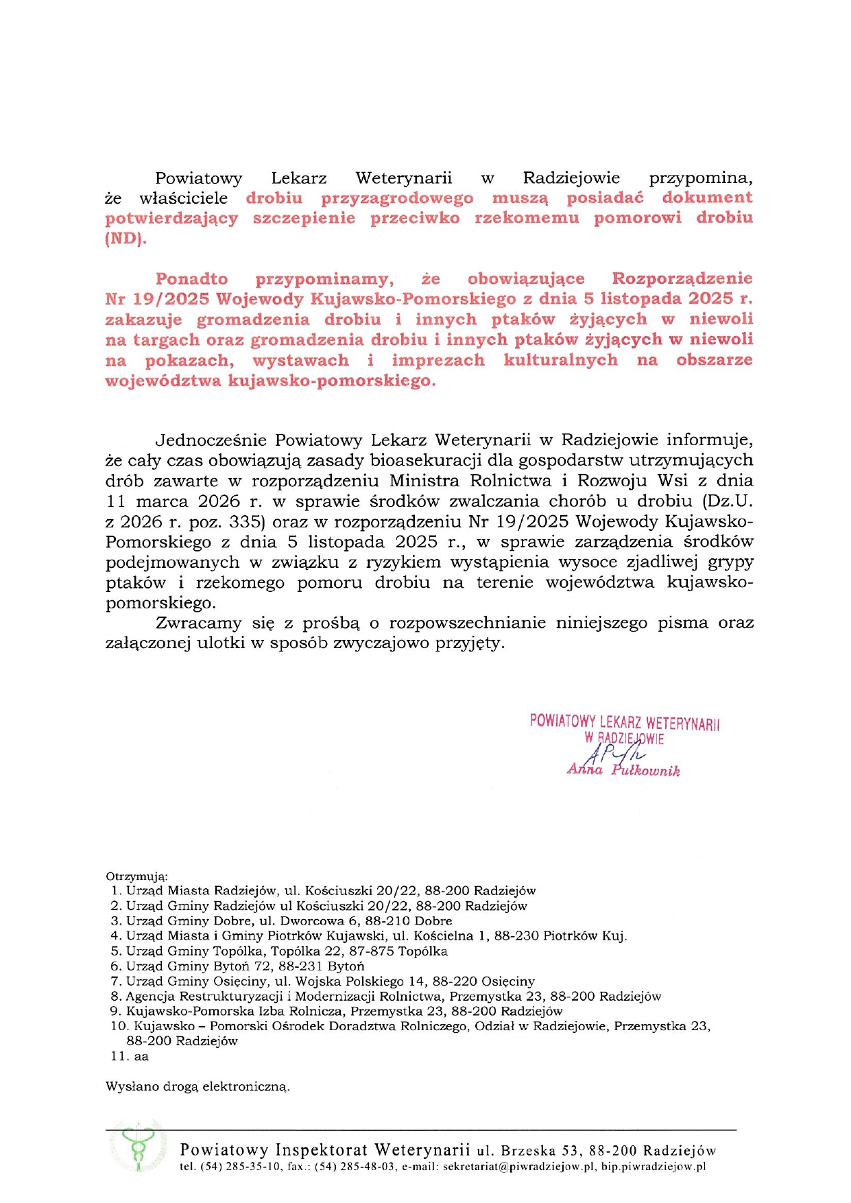 Informacja PLW w&nbsp;Radziejowie