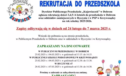 Zdjęcie do Rekrutacja do Przedszkola