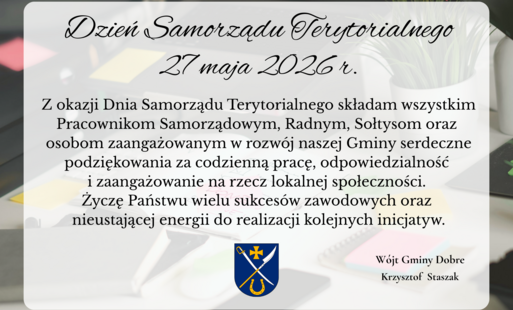 Życzenia z okazji Dnia Samorządu Terytorialnego