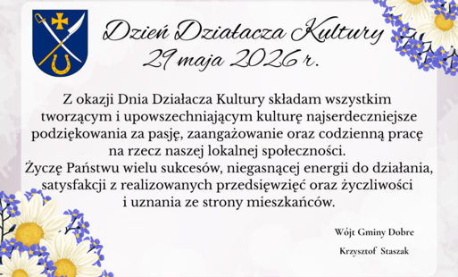 Życzenia z okazji Dnia Działacza Kultury