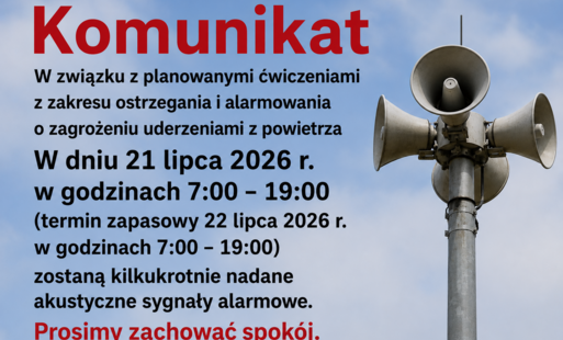 Ćwiczenia z zakresu ostrzegania i alarmowania