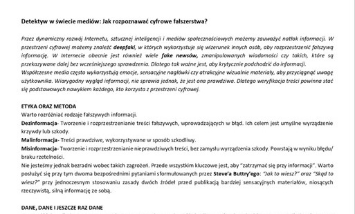 Dezinformacja w sieci