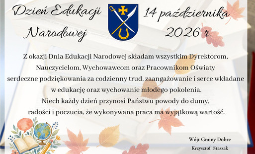 Życzenia z okazji Dnia Edukacji Narodowej