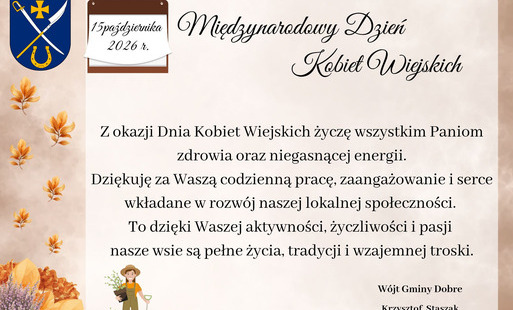 Życzenia z okazji Dnia Kobiet Wiejskich